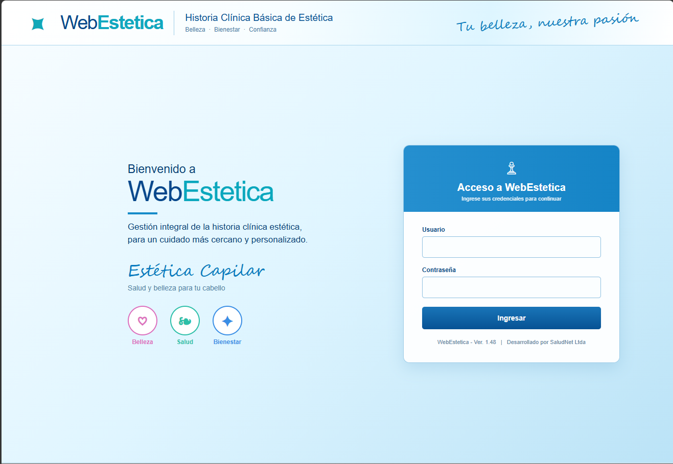 WebEstetica SaludNet